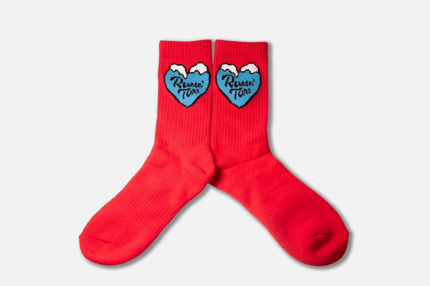 Ruffn’Turf -big heart socks-