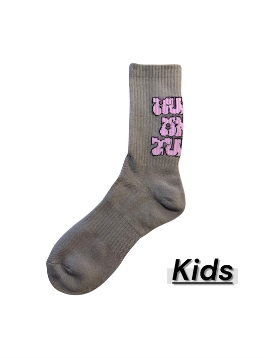 Ruffn’Turf  -graffiti socks Gray- for Kids
