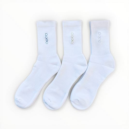 Ruffn’Turf   -RUTU sock- WHT 3pack