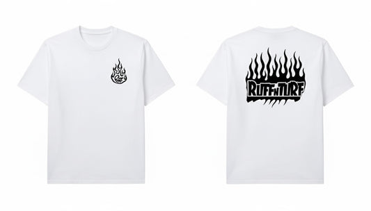 Ruffn’Turf -flame Tee WHT/BK-