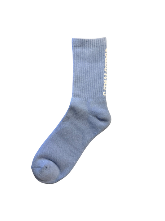 Ruffn’Turf  -Cursive socks- Blue