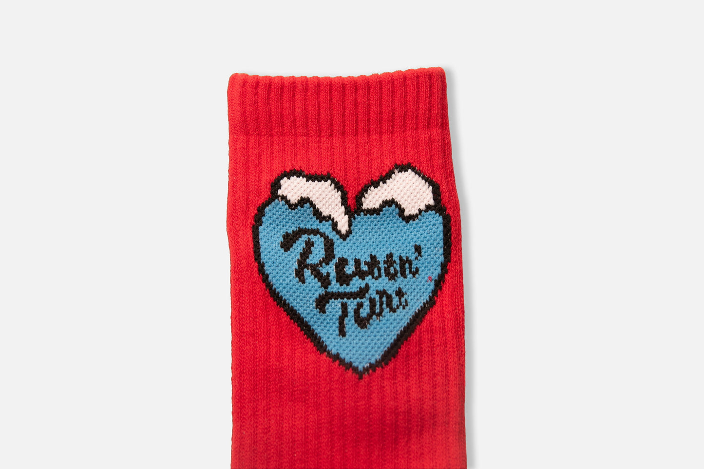 Ruffn’Turf  -big heart socks-