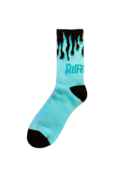 Ruffn’Turf  -flame socks- Blue