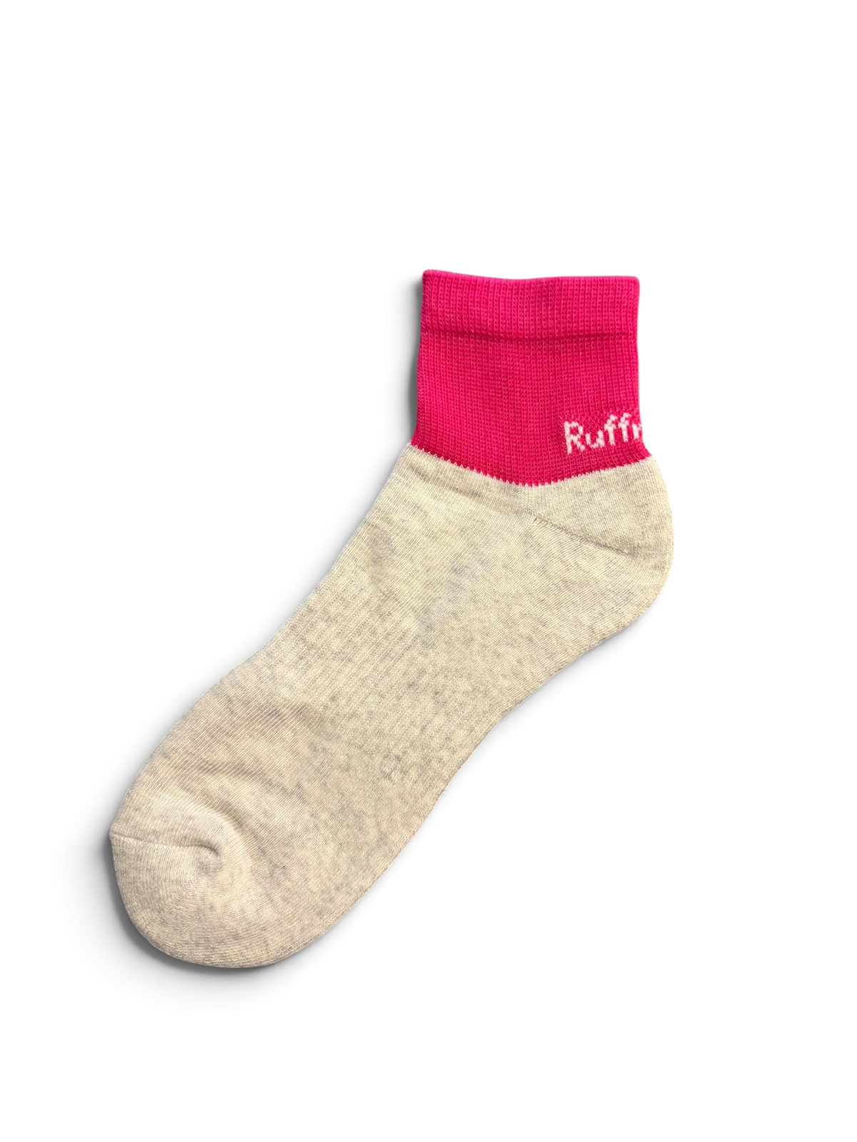 Ruffn’Turf  -two tone short sock- PNKxGRY
