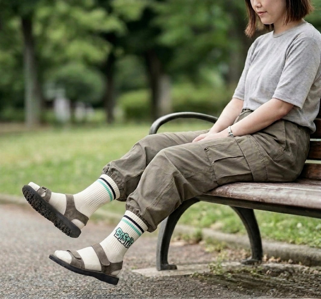 BESTIE socks -Ivory-