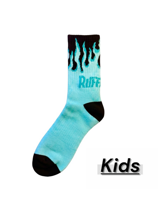 Ruffn’Turf  -flame socks- Blue for Kids