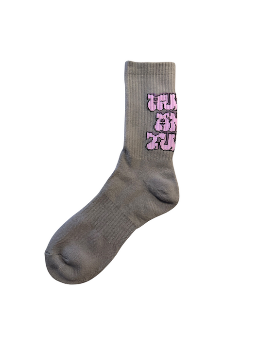 Ruffn’Turf  -graffiti socks Gray-