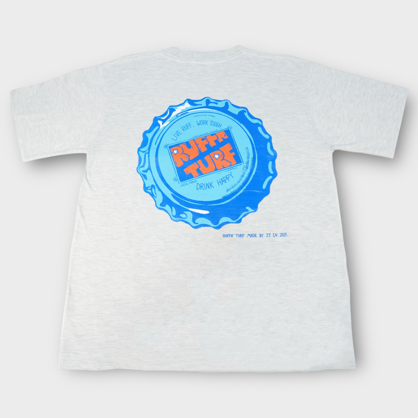 Ruffn’Turf crown cap tee -Gray-