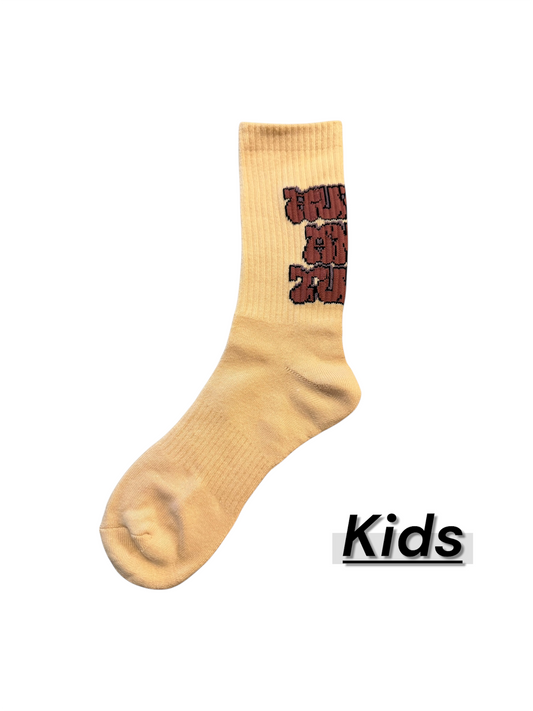 Ruffn’Turf  -graffiti socks Cream- for Kids