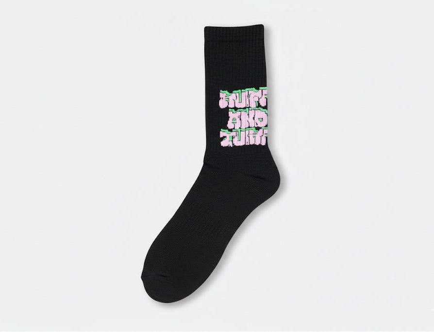 Ruffn’Turf  -graffiti socks BLK-