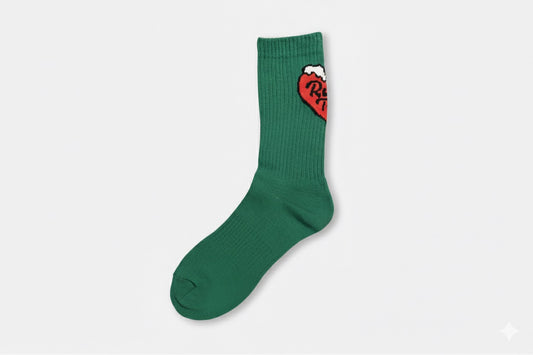 Ruffn’Turf  -Big heart socks- GR/RD
